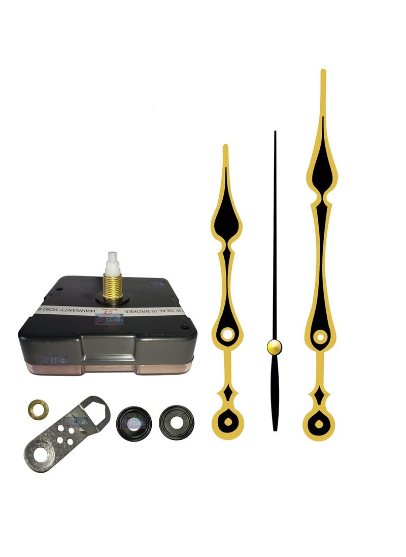 KEDAR KEDAR 16 mm Ticking Movement Machine for Wood Resin Marble Clock with Fancy Needles Made in India S073  - Image 1