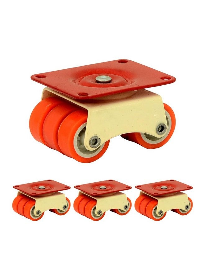 NB Crafted 360 Degrees Caster Moving Wheel for Heavy Furniture with Bearing for Bed, Table, Sofa, Trolley Moving Heavy Duty Weight Capacity upto 500-600 Kg (Pack of 4) - Image 1