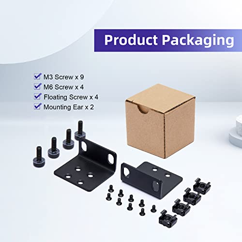 PhyinLan 19" Rack Mount Kit for 17.3 inch Wide Switches, Compatible with Select Buffalo Tech, Dell, Cisco, D-Link, NETGEAR, Linksys and TRENDnet Products - Image 4