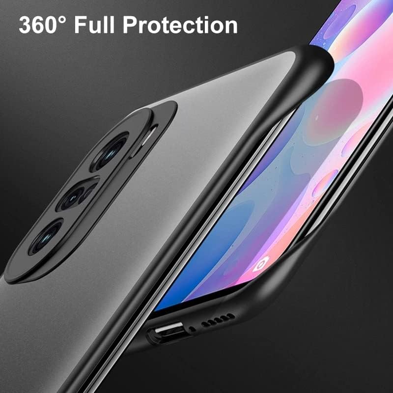 REALCASE Xiaomi 11X / Mi 11X Pro Back Cover Case | Slim Translucent Frameless Matte Hard Skin TPU Shock Proof Bumper Back Cover Case for Xiaomi Mi 11X / Mi 11X Pro 5G (F-Black) - Image 4