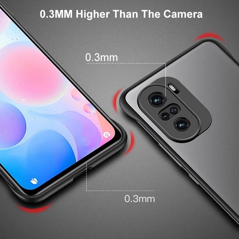 REALCASE Xiaomi 11X / Mi 11X Pro Back Cover Case | Slim Translucent Frameless Matte Hard Skin TPU Shock Proof Bumper Back Cover Case for Xiaomi Mi 11X / Mi 11X Pro 5G (F-Black) - Image 3