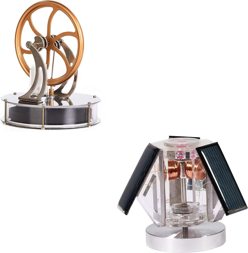 Sunnytech سونيتيك محرك ستيرلينغ صغير بدرجة حرارة منخفضة شمسية عمودية مندوسينو LT001QZ08A - Image 1