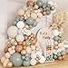 DBKL Dusty Green Nude Balloon Garland Arch Kit Cream White Sand Sage Green Brown Gold Confetti Balloons for Baby Shower Wedding Birthday Gender Reveal Gender Reveal Party Decorations - Image 2