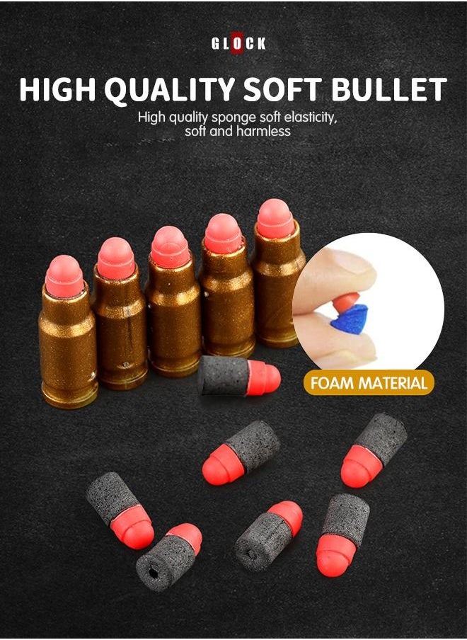 GROIC Soft Bullet Gun, Toy Foam Blasters Soft Bullet, Shell Ejection Soft Bullet Toy Gun with Soft Bullets & Pull Back Action & Darts Targets Set Pistol Toys for Kids  - Image 4