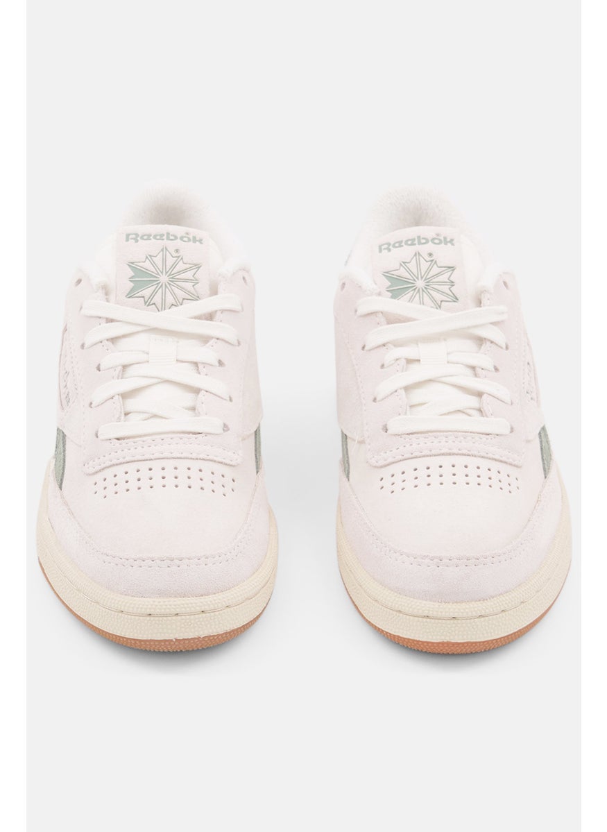 Reebok Women Club C Revenge Vintage Lace Up Tennis Shoes,  Light Grey Combo  - Image 4