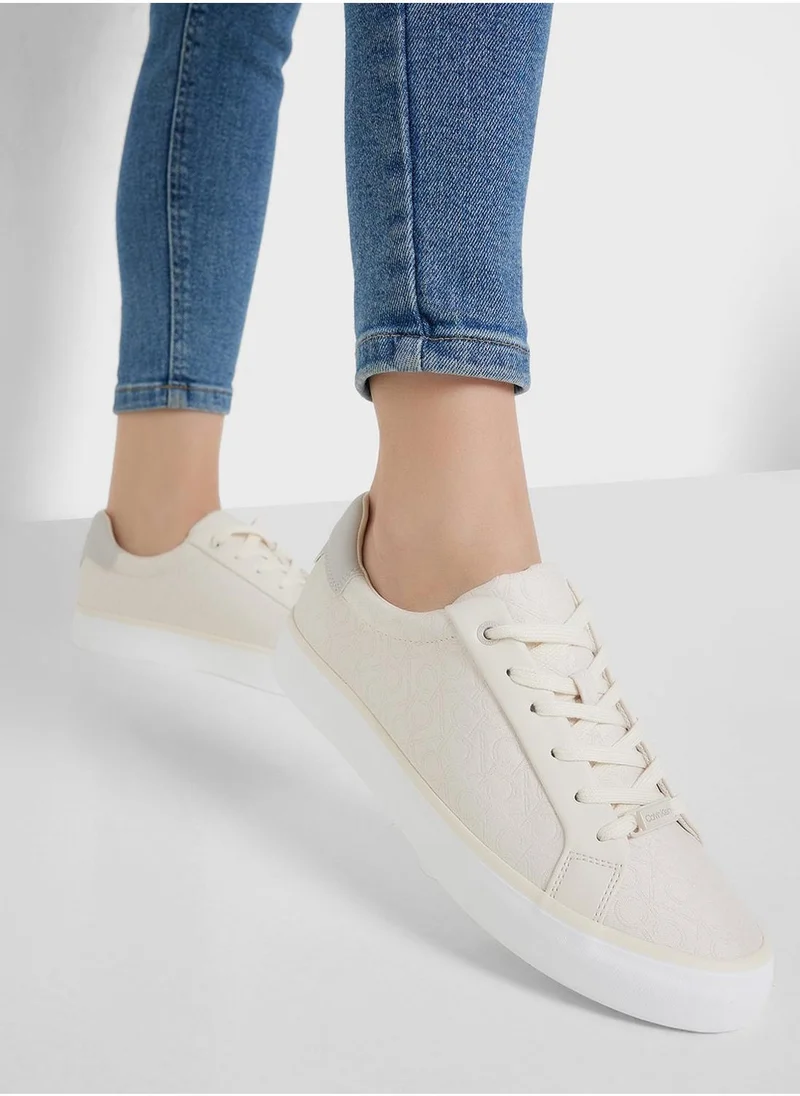 كالفن كلاين VULCANISED JACQUARD LACE UP TRAINERS
