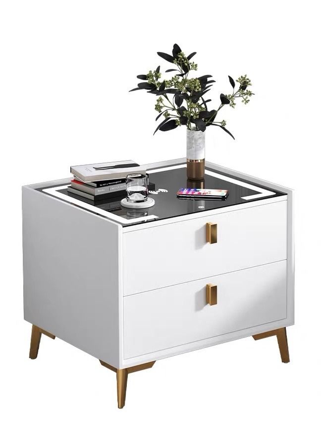 Sharpdo Shardo Nightstands Bedroom Smart Bedside Table Small Storage Cabinet with Wireless Charging and Light - Image 2