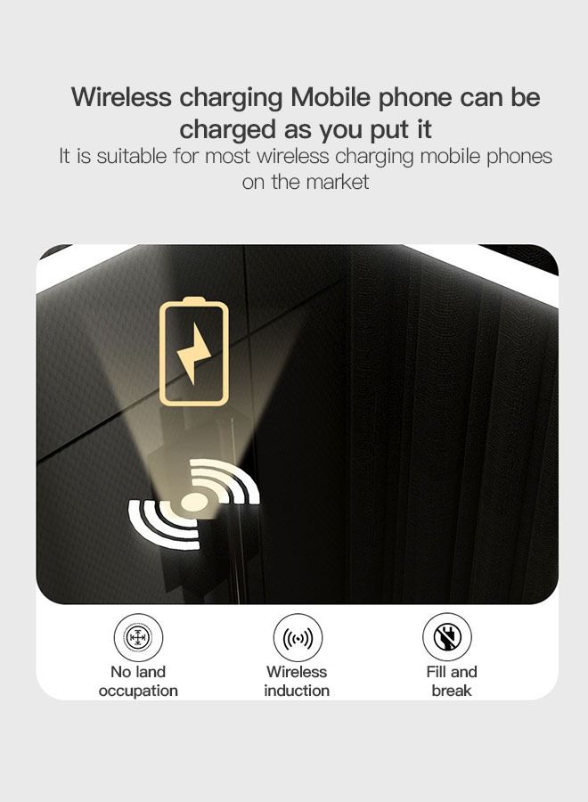 Sharpdo Shardo Nightstands Bedroom Smart Bedside Table Small Storage Cabinet with Wireless Charging and Light - Image 3