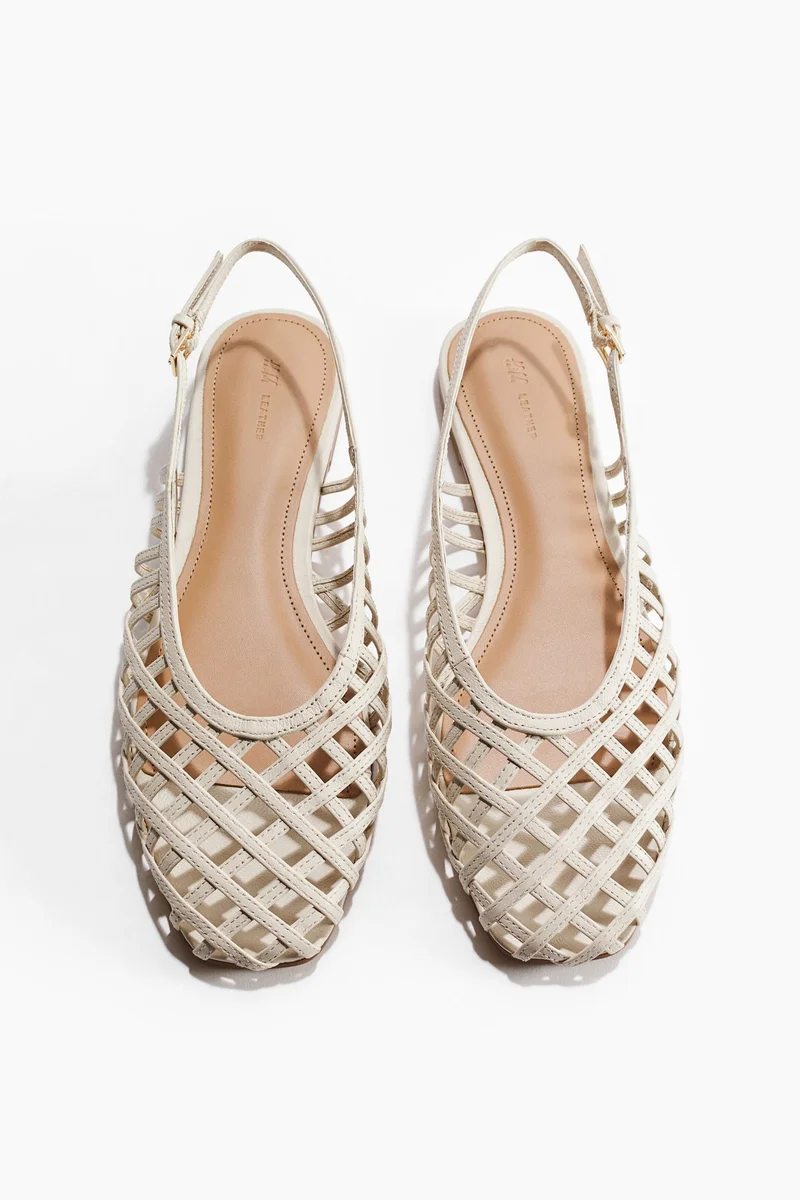H&M Leather slingbacks