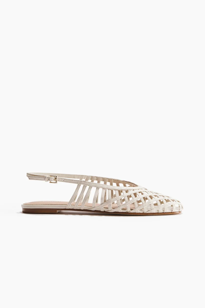 H&M Leather slingbacks