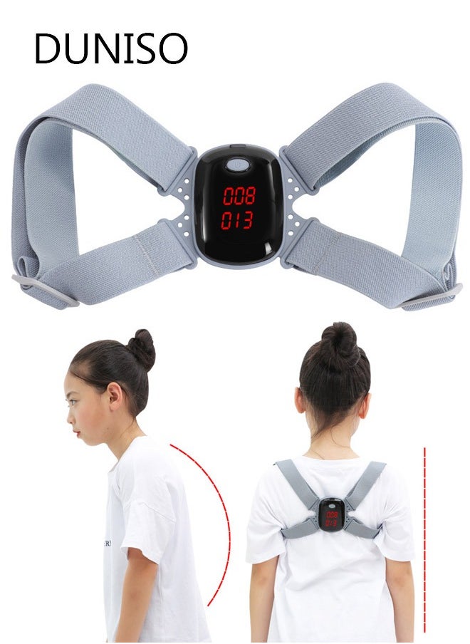Generic - Smart Posture Corrector with Sensor Vibration Reminder for Kids, Backmedic Posture Reminder for Teens Kids with Adjustable Angle and Strap Help to Keep Right Posture - Image 1