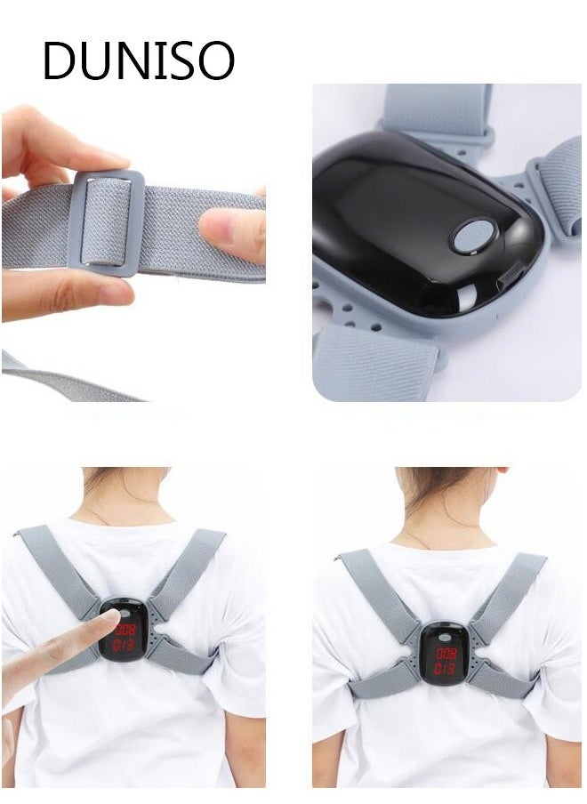 Generic - Smart Posture Corrector with Sensor Vibration Reminder for Kids, Backmedic Posture Reminder for Teens Kids with Adjustable Angle and Strap Help to Keep Right Posture - Image 1