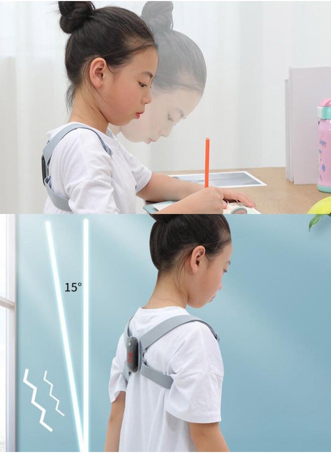 Generic - Smart Posture Corrector with Sensor Vibration Reminder for Kids, Backmedic Posture Reminder for Teens Kids with Adjustable Angle and Strap Help to Keep Right Posture - Image 1