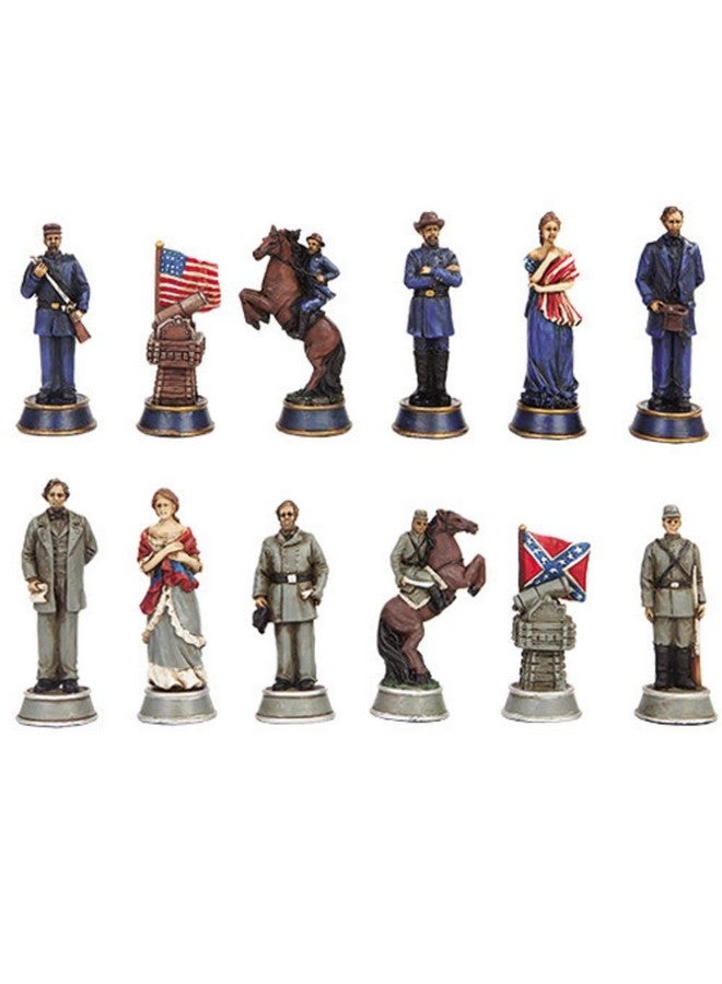 PTC Civil War Solider Themed Chess Set With Glass Board Multicolor - Image 4