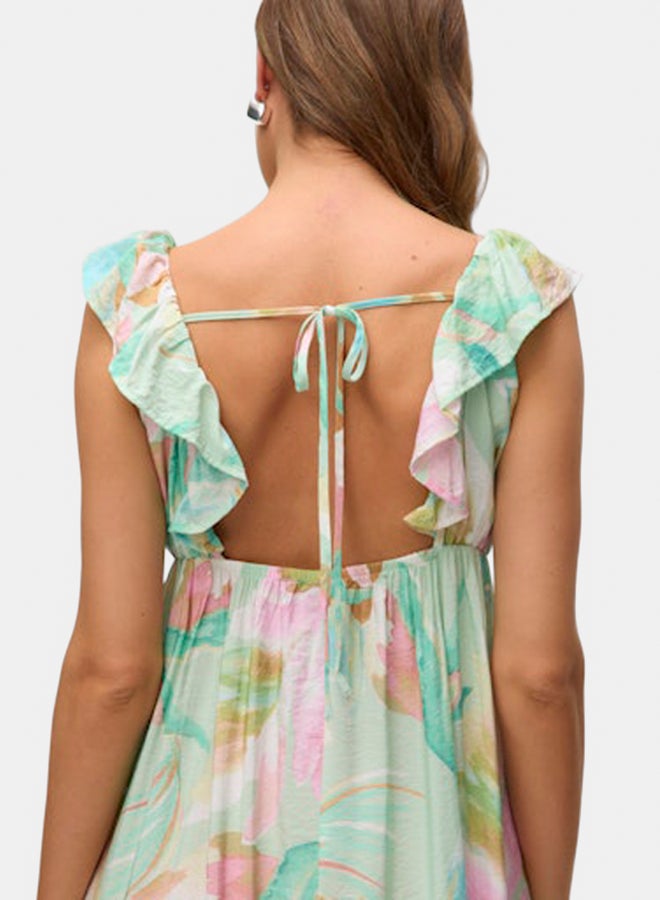 VERO MODA VERO MODA Womens Josie Sleeveless Ankle Frill Dress  - Image 4