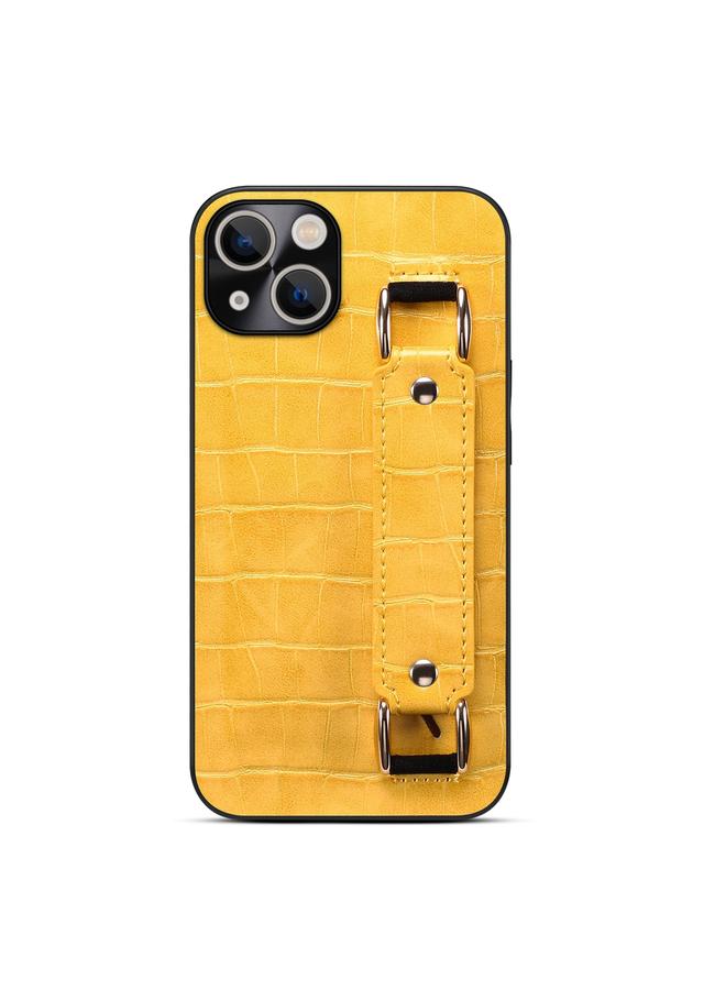 S-TOP Case For iPhone 14 Crocodile Wristband Wallet Leather Back Cover Phone Case - Image 2