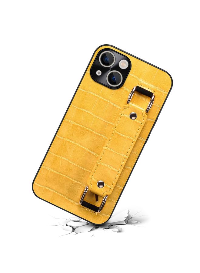 S-TOP Case For iPhone 14 Crocodile Wristband Wallet Leather Back Cover Phone Case - Image 3