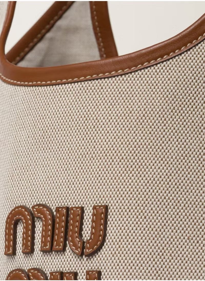 Miu Miu Lvy Canvas Tote Bag Shoulder