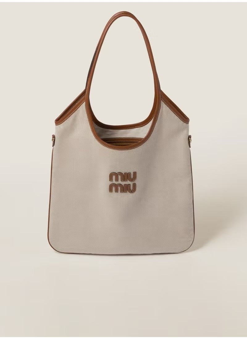 Miu Miu Miu Miu Lvy Canvas Tote Bag Shoulder  - Image 1