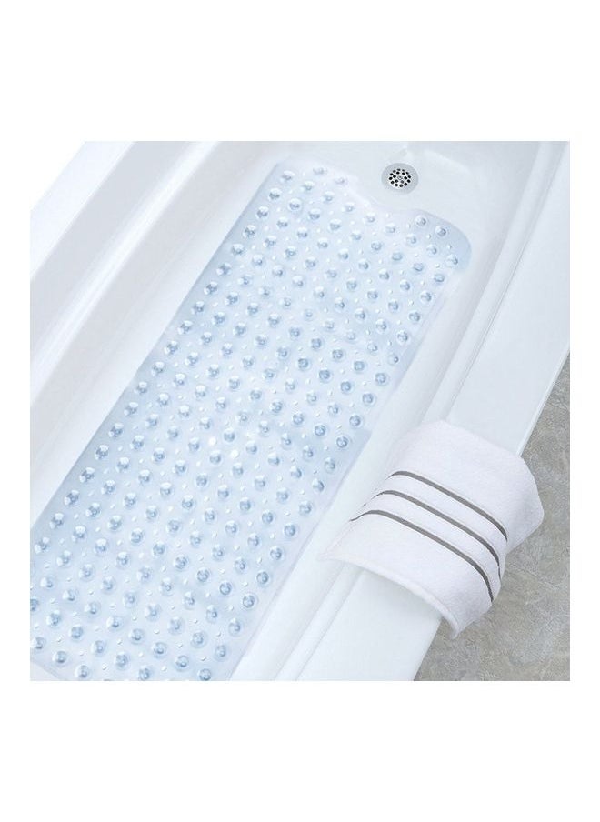 SKY-TOUCH - حصيرة مضادة للانزلاق للب bathtub شفافة بيضاء 100x40سم - Image 1
