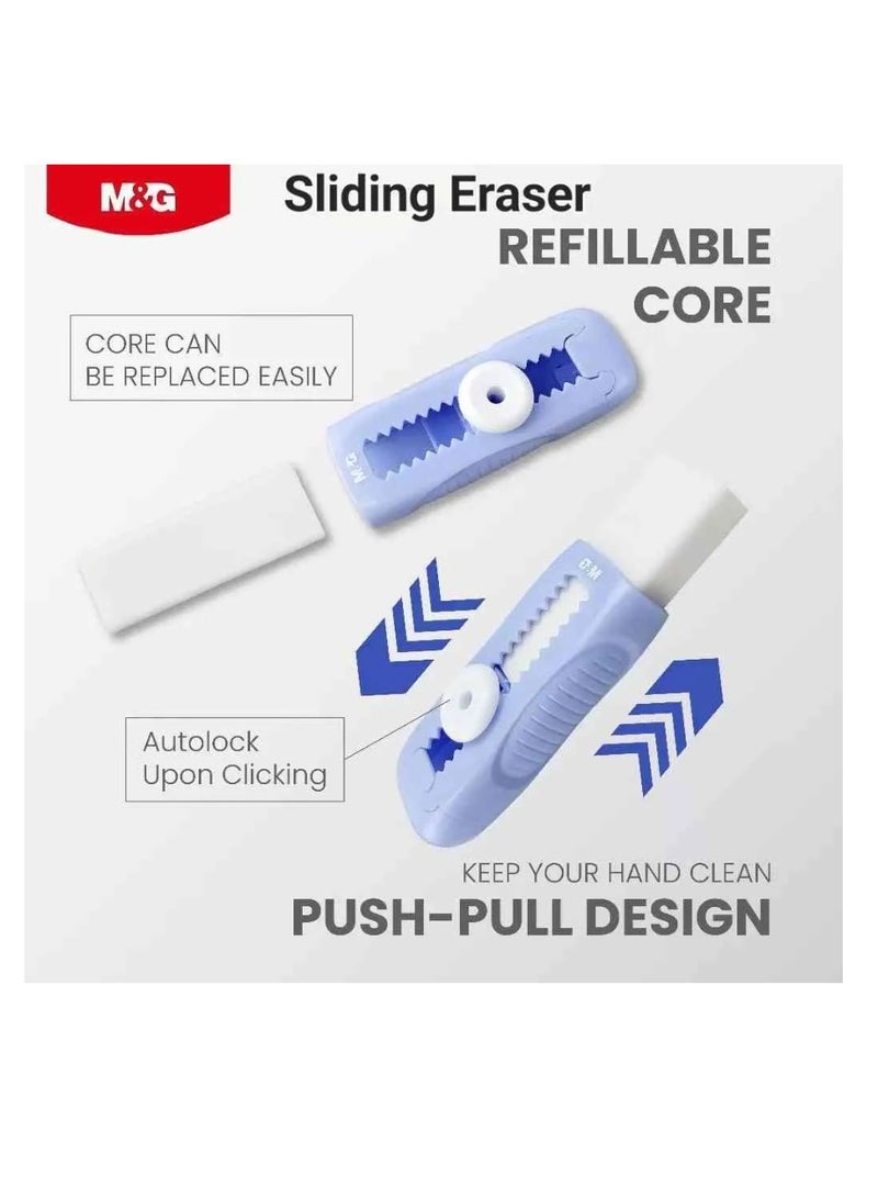 M&G Chenguang Sliding Retractable Push Eraser With Refill - No:AXPQ4272 - Image 4