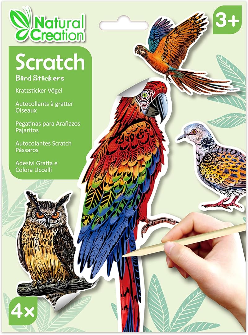 Natural Creation Scratch Sticker Bird