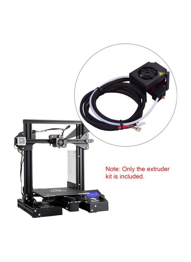 NIBEMINENT Assembled Extruder Hot End Kit For Creality Ender 3/Ender 3 Pro 3D Printer Black/White  - Image 3