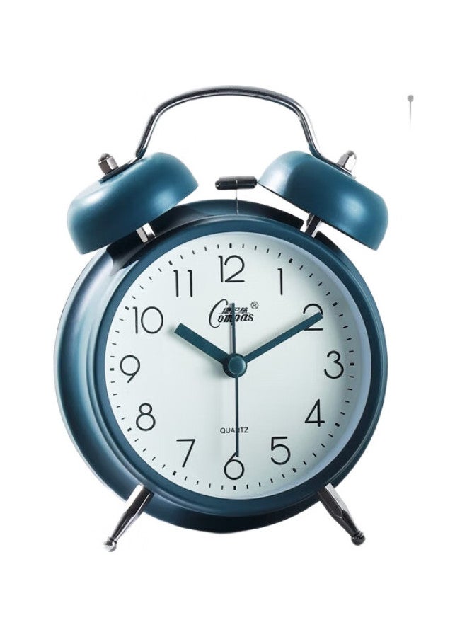 Compas Alarm Clock For Children And Students, Retro Mechanical Bell Alarm Clock With Loud Volume, Bedside Clock, Alarm Watch 2314 Blue - Image 3