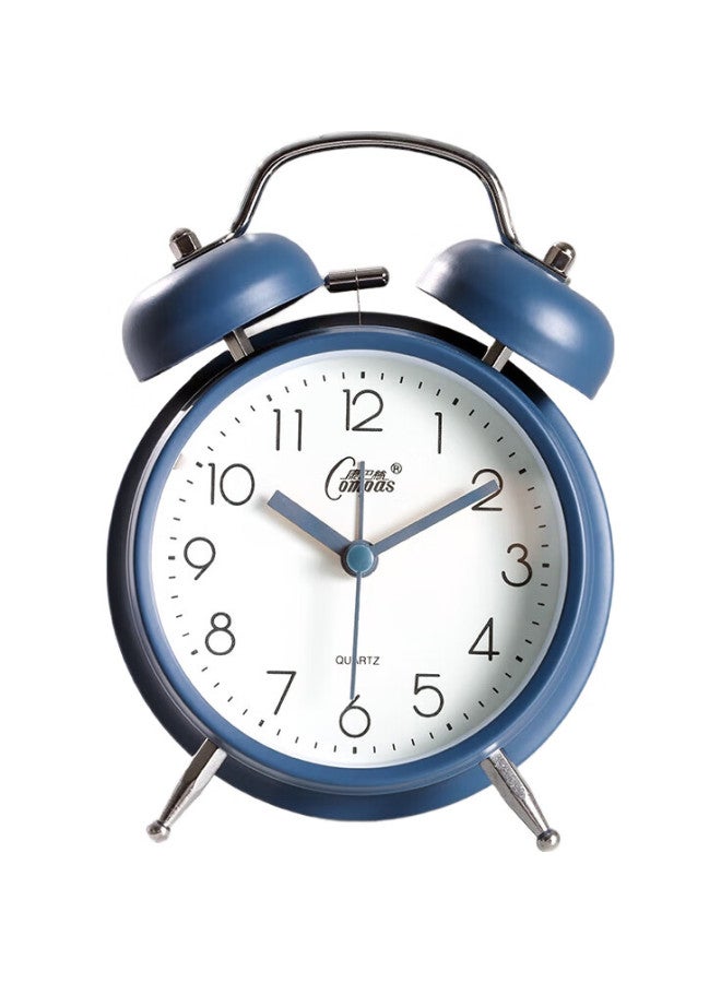 Compas Alarm Clock For Children And Students, Retro Mechanical Bell Alarm Clock With Loud Volume, Bedside Clock, Alarm Watch 2314 Blue - Image 2