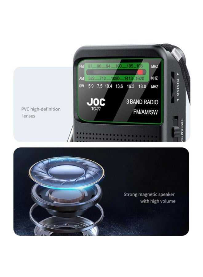 JOC Tg-77 Mini Pocket Dc Rechargeable Am Fm Sw Radio - Image 4