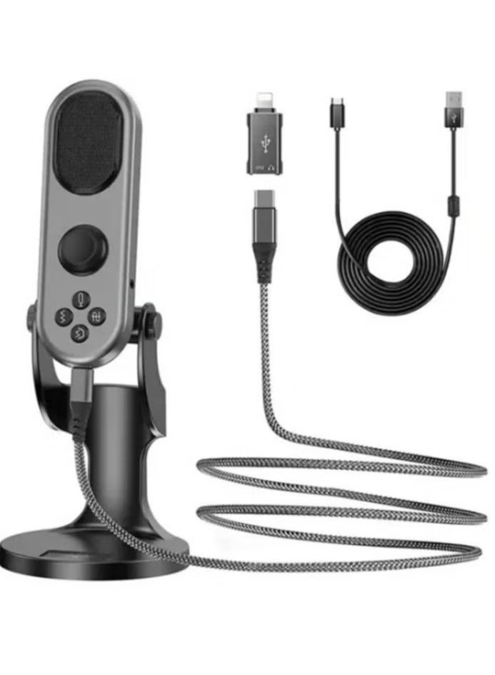 JMARY MC-PW7 USB DESKTOP CARDIOID NOISE REDUCTION MICROPHONE - Image 1