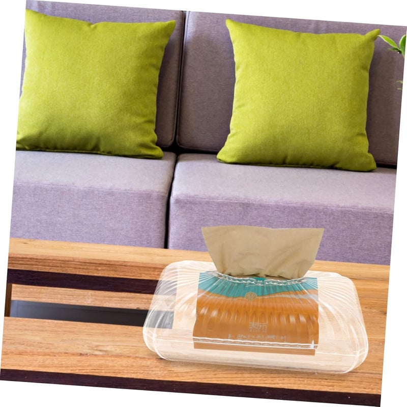 Aakarit Graces Dawn Facial Tissue Dispenser Box Cover Holder Modern Clear Acrylic Napkin Organizer for Bathroom, Kitchen and Office Room| Transparent | GK- 5 - Image 5