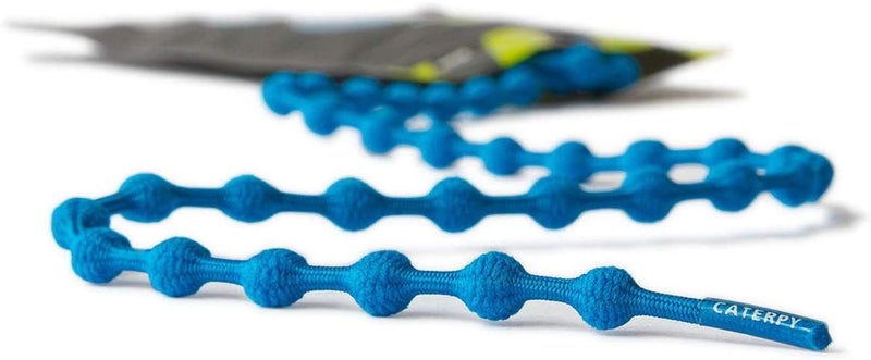Caterpy Run - The Ultimate Elastic No Tie Shoelaces for Adults and Kids (Standard: 30in / 75cm, Tropical Blue) - Image 1