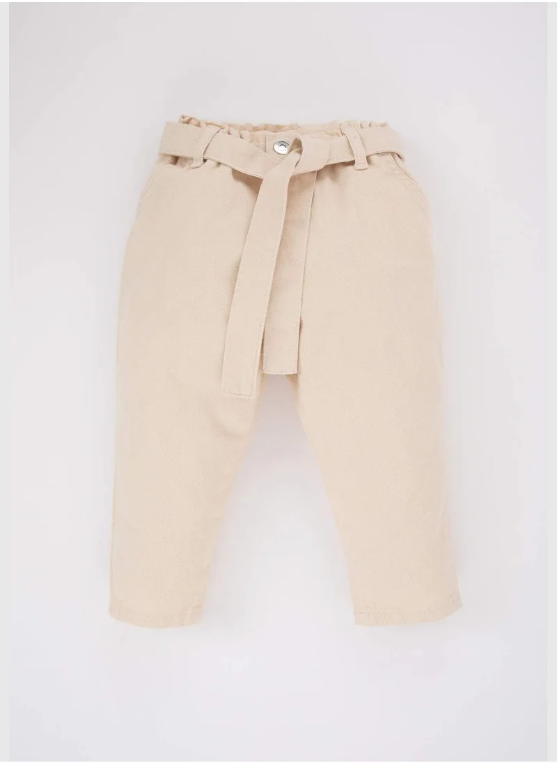 ديفاكتو 2 Pack BabyGirl Paperbag Woven Trousers