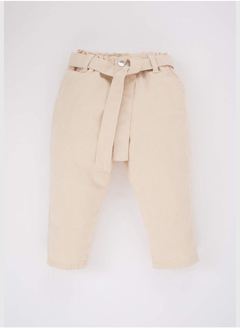 DeFacto - 2 Pack BabyGirl Paperbag Woven Trousers - Image 1