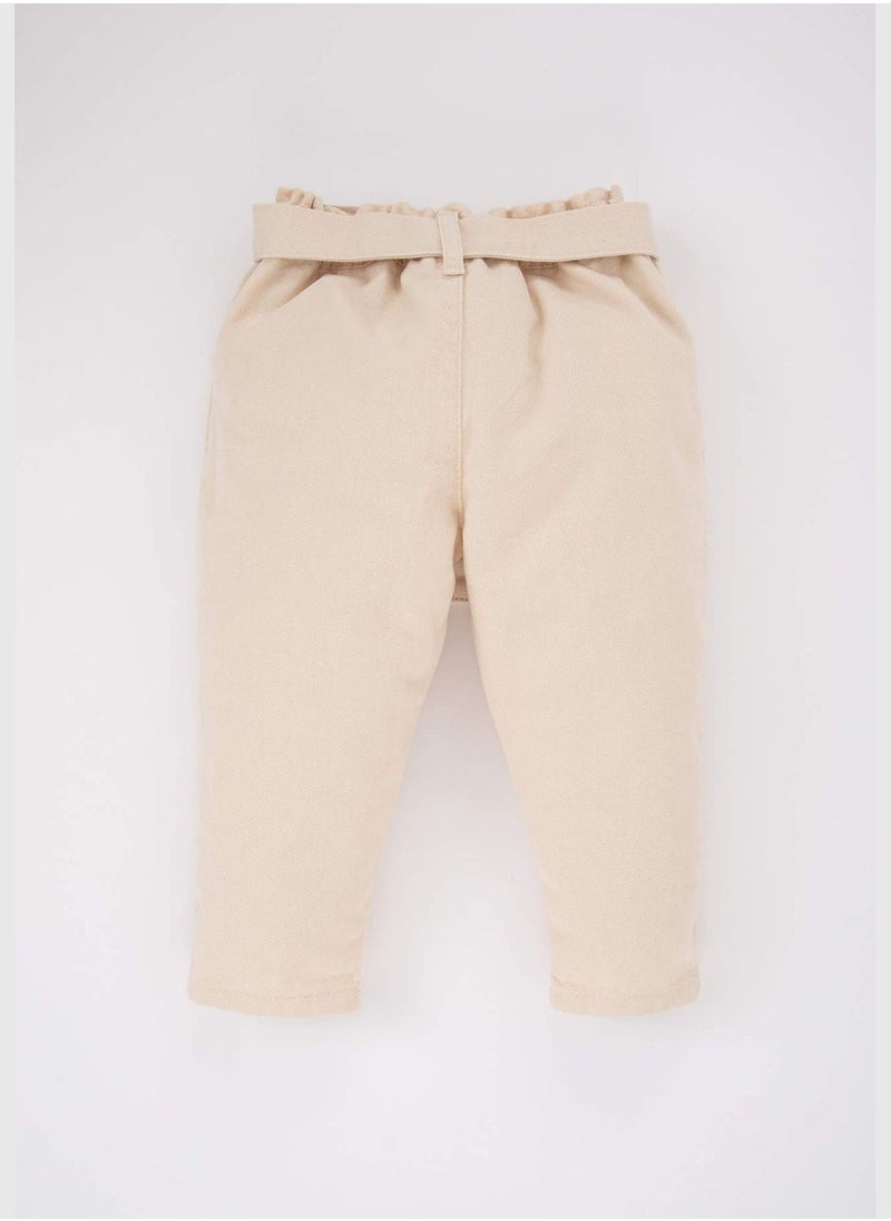 DeFacto - 2 Pack BabyGirl Paperbag Woven Trousers - Image 1