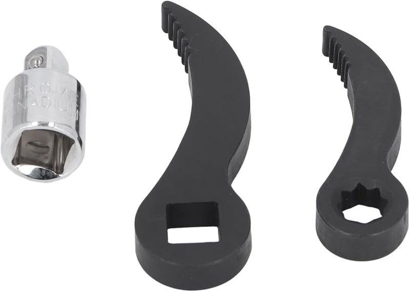 Heavy Duty 3 8in Star 1 2in Square Serrated Pry Bar Wrench Adapter Head Tool Set - Image 5