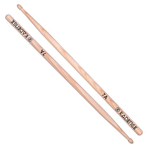 Kadence Classic Drum Sticks Hickory Wood, Wooden Tip For Kids, Begginers and Adults (7A) - Image 5