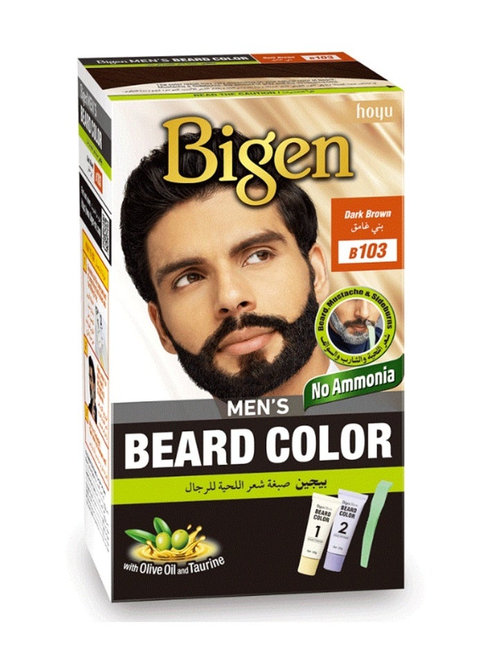 Bigen Hair Color Mens Beard Color Dark Brown B103 - Image 1
