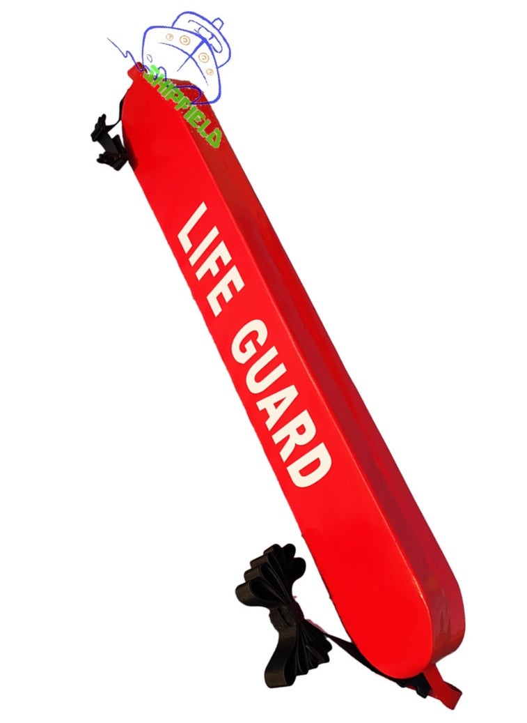 Scrolls Premium Quality Grip It Rescue Tube with Mesh and Life Guard Logo - Life Guard Equipment for Pool Safety 127x15x10cm (50 Inch)  - Image 1