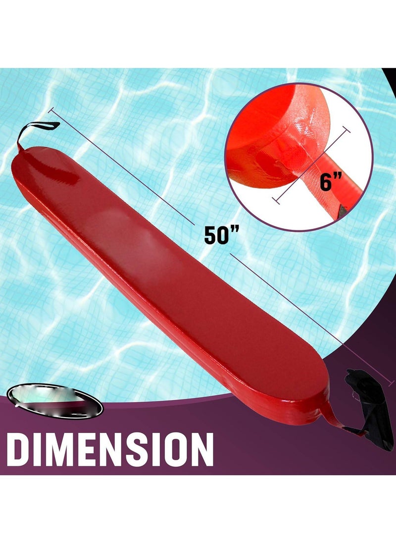 Scrolls Premium Quality Grip It Rescue Tube with Mesh and Life Guard Logo - Life Guard Equipment for Pool Safety 127x15x10cm (50 Inch)  - Image 3