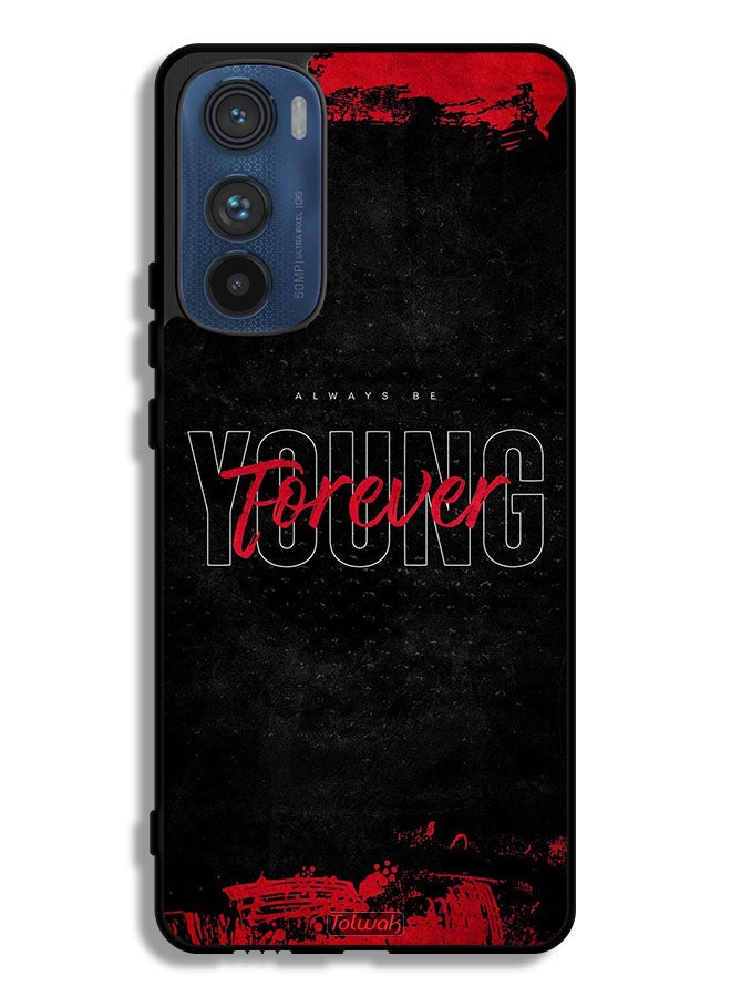 Tolwak Motorola Edge 30 Protective Case Cover Forever Young - Image 1