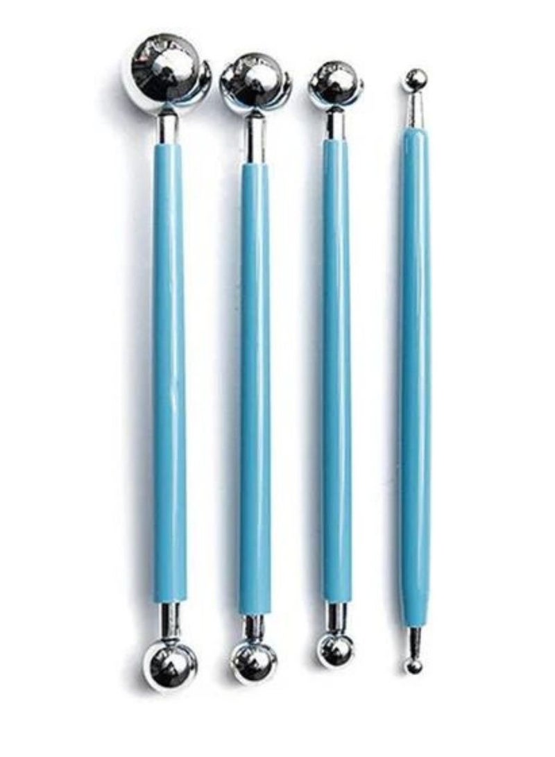 Modelling Ball Tools Blue And Silver Round (Head Shape ) Stainless Steel - Image 1