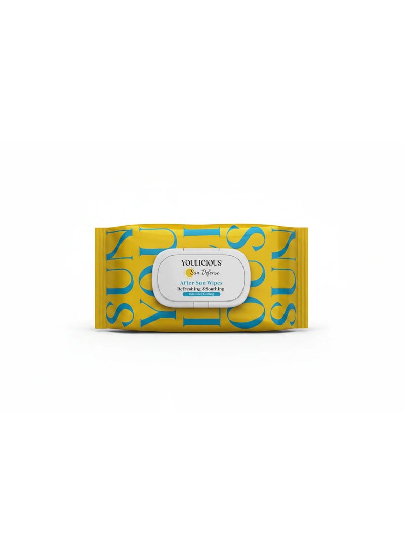 Sun Defense After Sun Wipes Refreshing & Soothing Intensive Cooling 50 Wipes