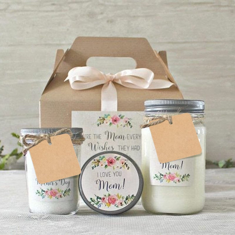 G2PLUS Kraft Paper Gift Tags with String, 100PCS Brown Square Tags, 2.2x2.2 inches Blank Hang Label Tag for Gift Wrapping, Pricing, DIY Arts and Crafts, Christmas, Wedding Party Favors - Image 4