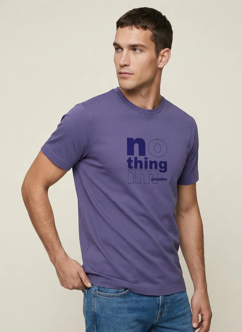 NOBERO Men's Premium Printed Regualr T-Shirt