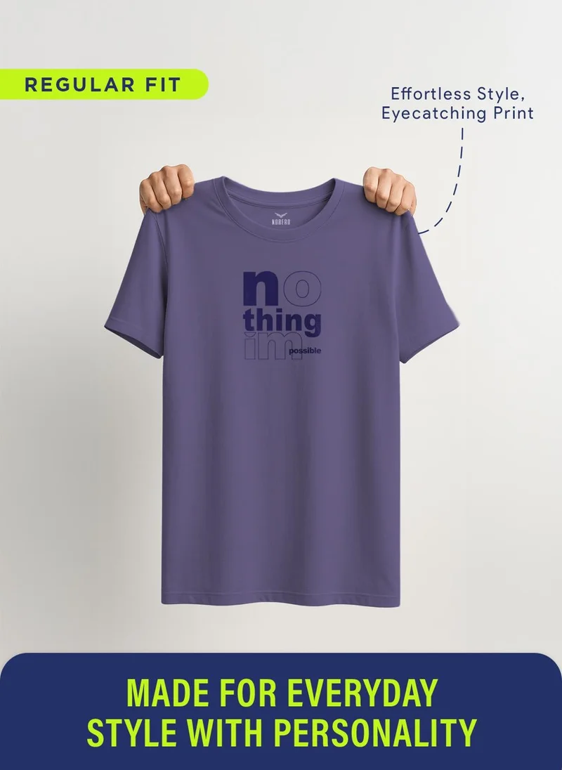 NOBERO Future Dusk NOBERO Men's Premium Printed Regualr T-Shirt for Men | Best Price UAE