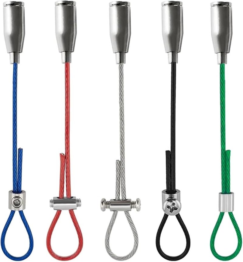 2mm Stainless Steel Wire Rope Kit 4PCS 0 5M Green For Hanging Lights Signs Boards - Image 1