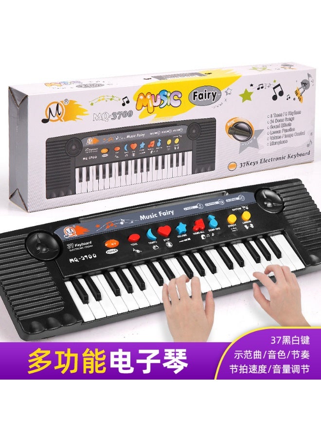 تشايلد توي 37 مفتاحًا بيانو إلكتروني رقمي مع ميكروفون مجموعة أجهزة لوحة المفاتيح الإلكترونية المحمولة - Image 2