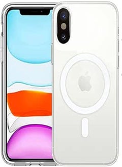 HVDI HVDI Clear Magnetic Case for iPhone Xs Max with Mag-Safe Wireless Charging, Soft Silicone TPU Bumper Cover, Thin Slim Fit Hard Back Shockproof Anti-Yellow Protective Case for iPhone Xs Max (6.5 inch) 